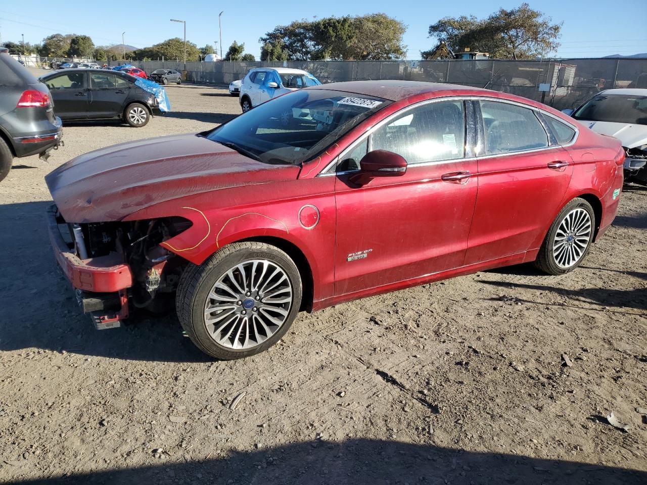 VIN 3FA6P0SU9HR142256 2017 FORD FUSION no.1