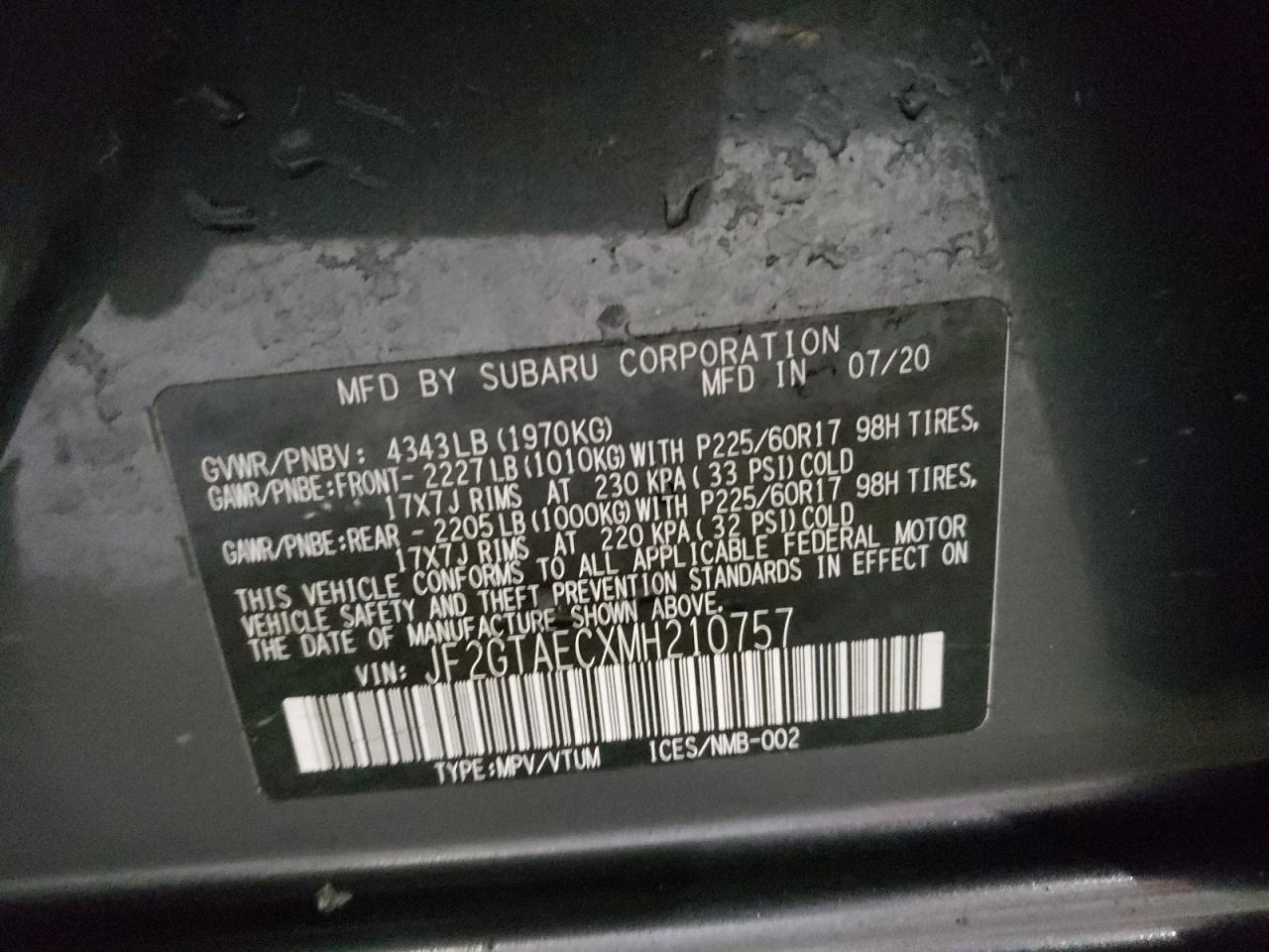 2021 Subaru XV - Image 14