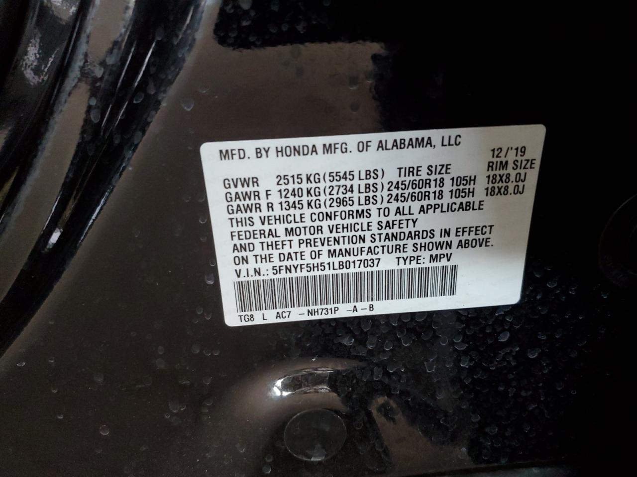 2020 Honda Pilot - Image 15