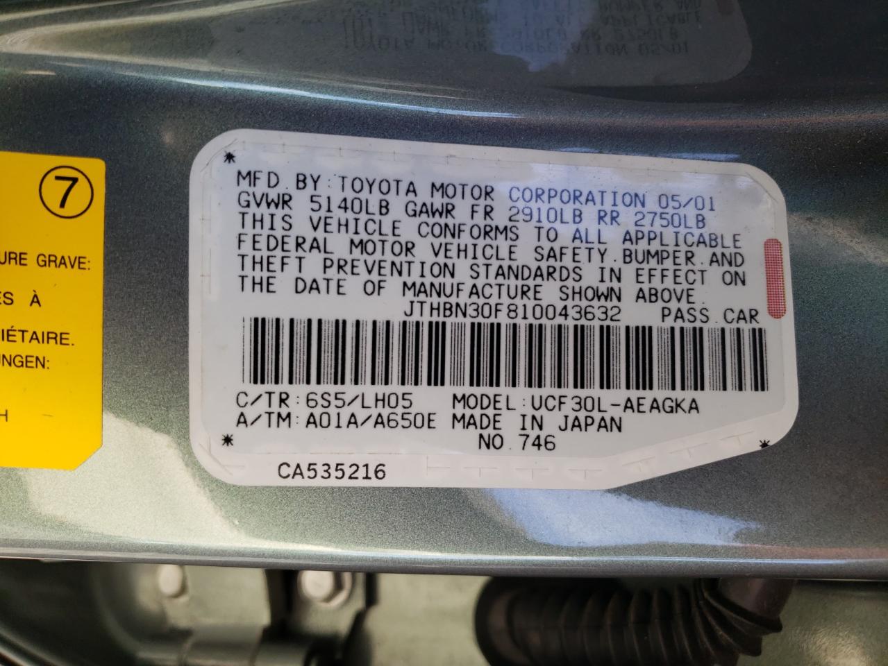 2001 Lexus LS - Image 12
