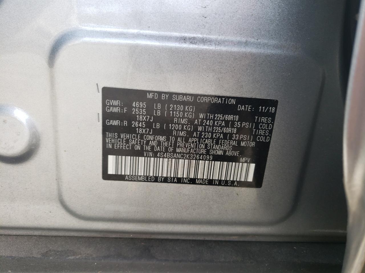 2019 Subaru Outback - Image 13