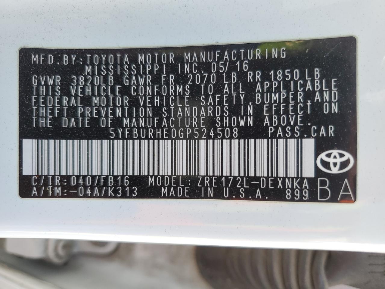 2016 Toyota Corolla - Image 14