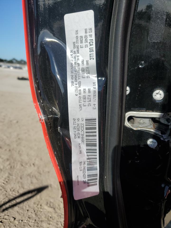 2019 Dodge Charger R/T VIN: 2C3CDXCT3KH643011 Lot: 88022055