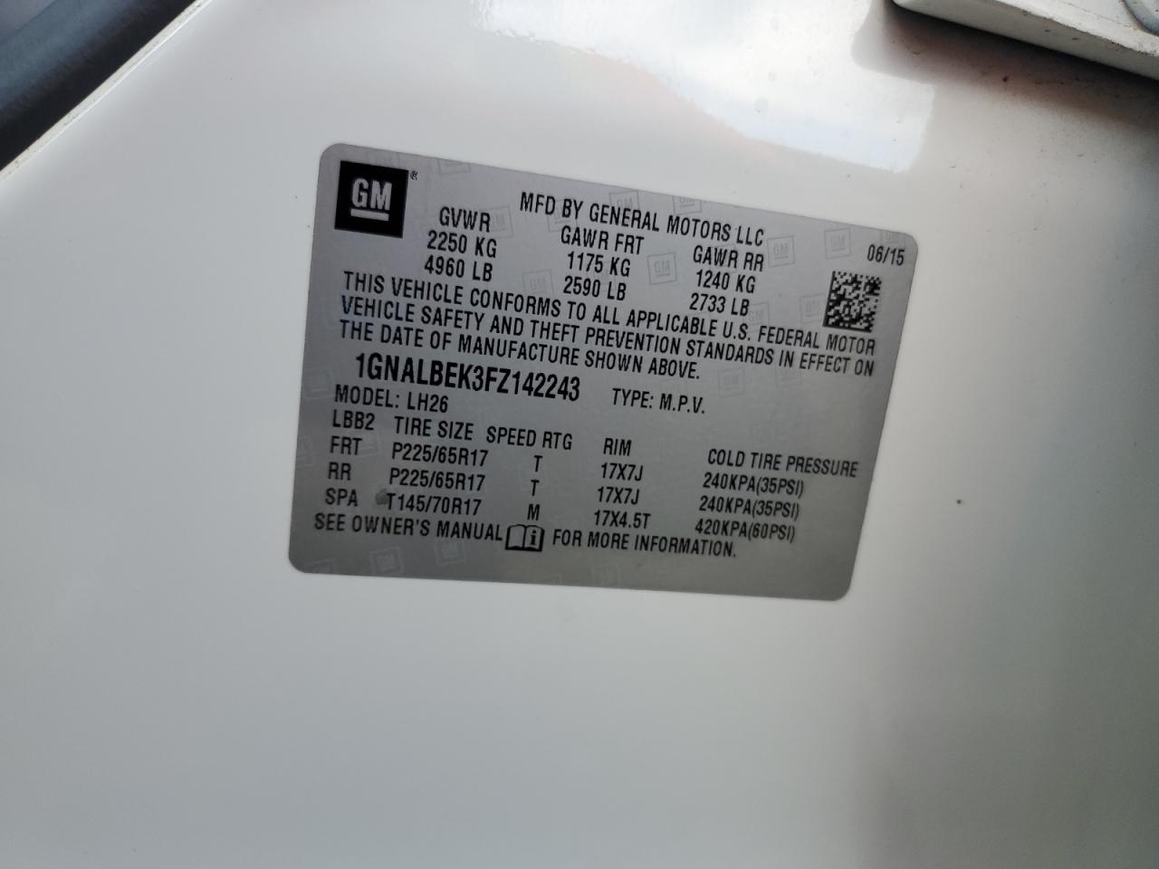 2015 Chevrolet Equinox - Image 15