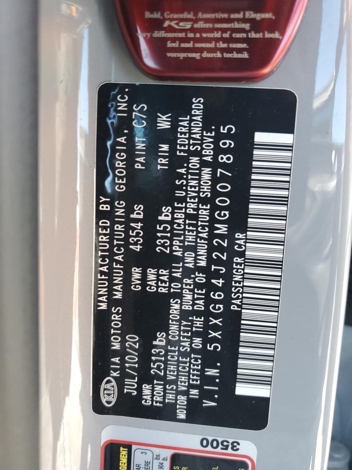 2021 Kia K5 Gt Line VIN: 5XXG64J22MG007895 Lot: 42633125