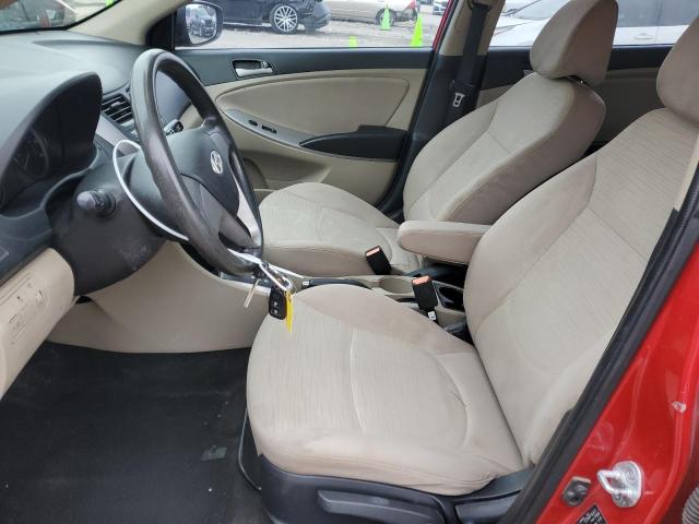 Седани HYUNDAI ACCENT 2015 Червоний