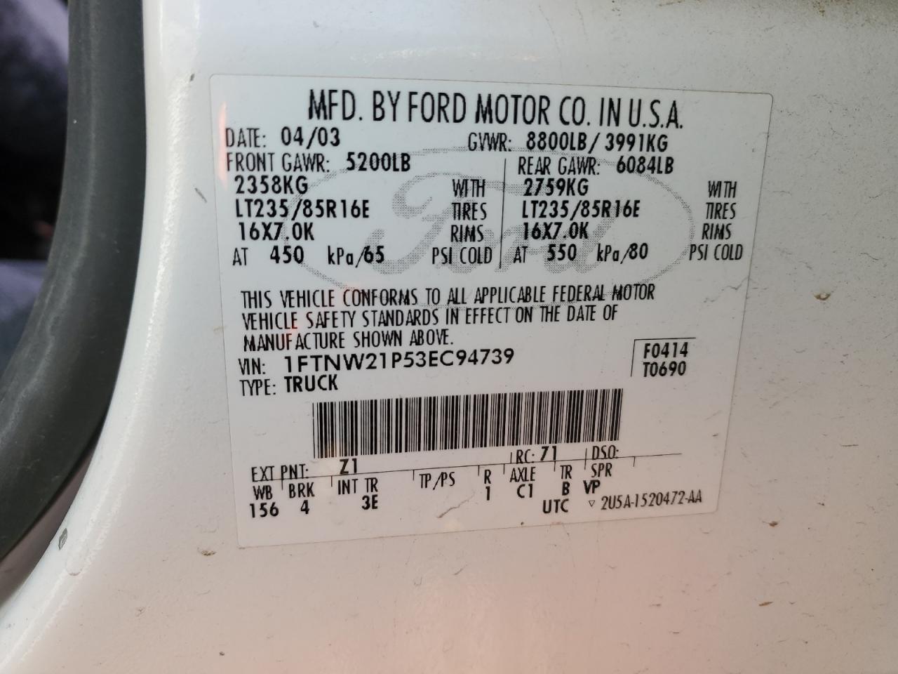 2003 Ford F250 - Image 12