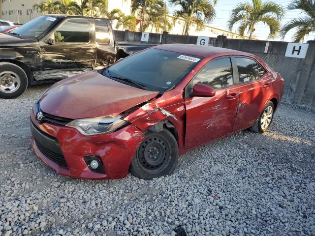  TOYOTA COROLLA 2014 Burgundy