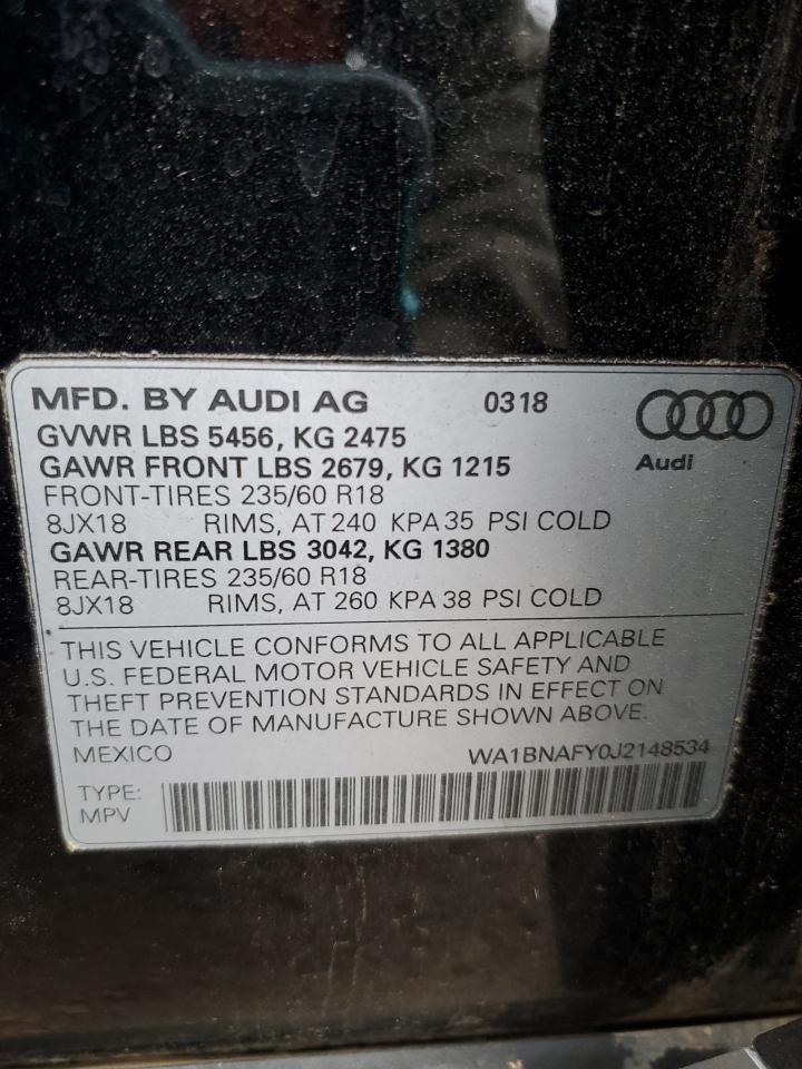 VIN WA1BNAFY0J2148534 2018 AUDI Q5 no.13