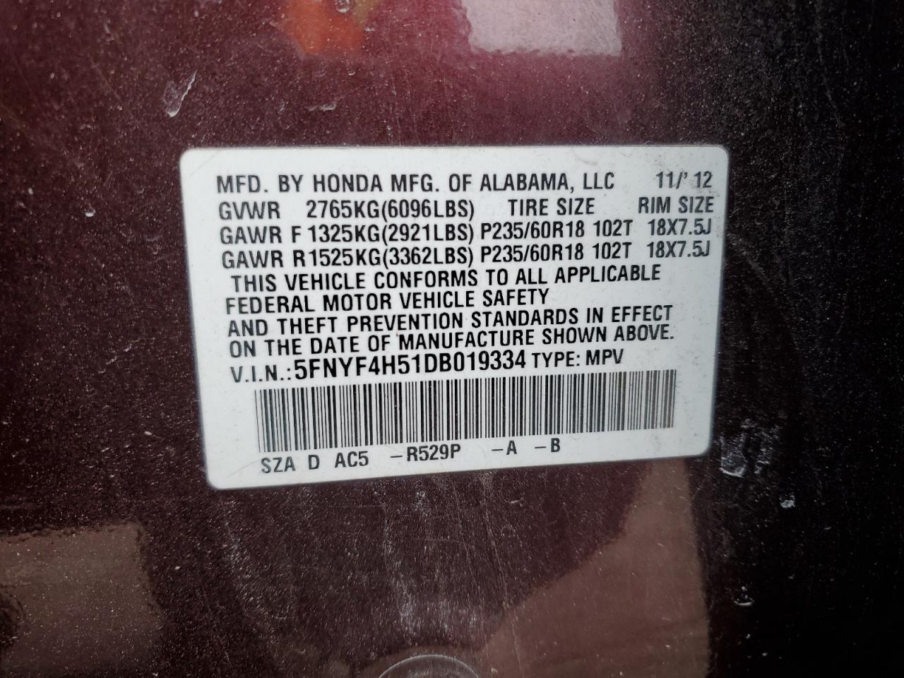 2013 Honda Pilot - Image 16