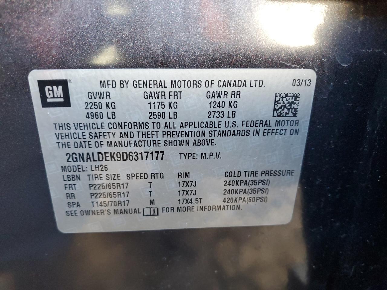2013 Chevrolet Equinox - Image 13