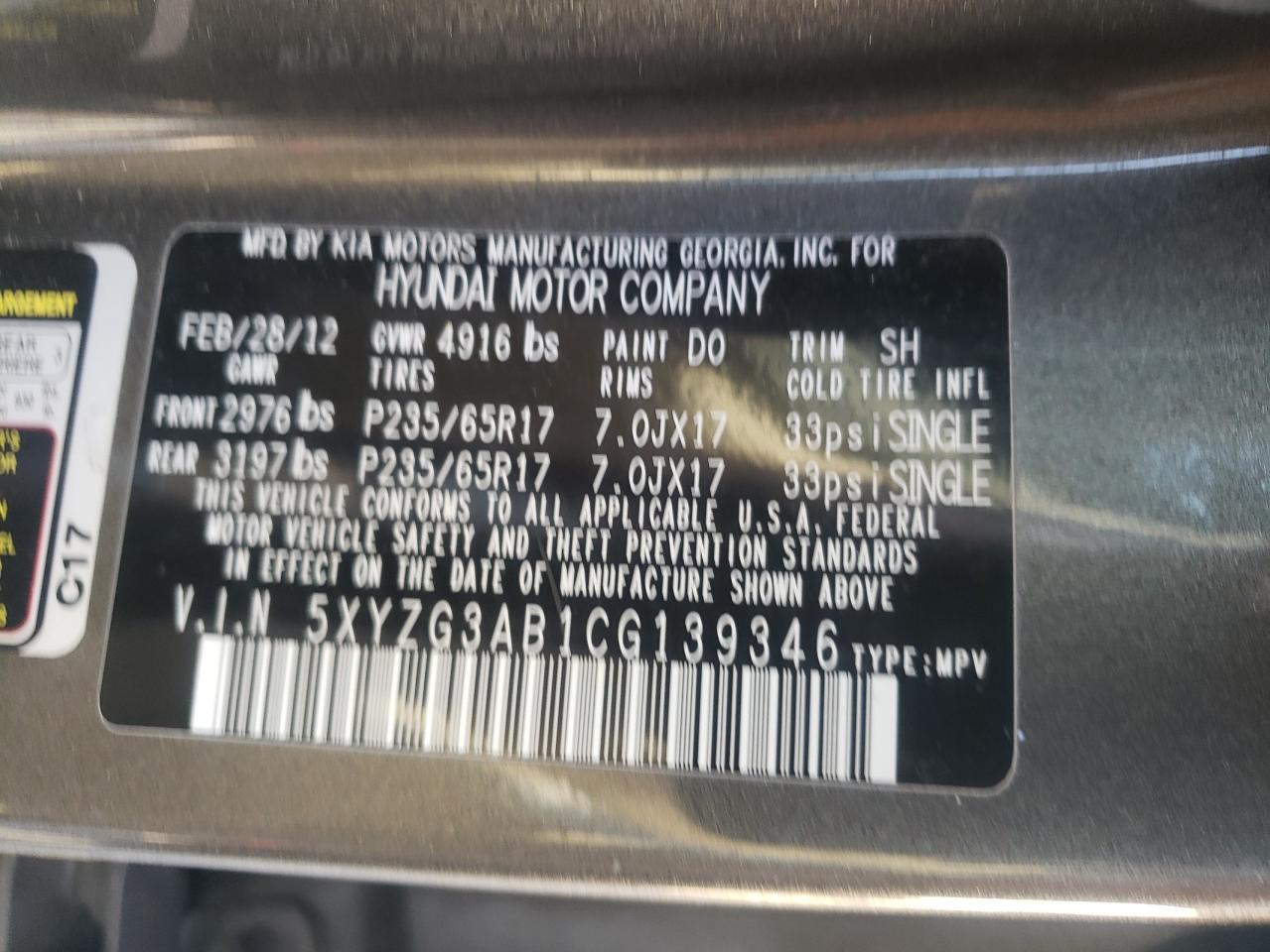 2012 Hyundai Santa Fe - Image 13