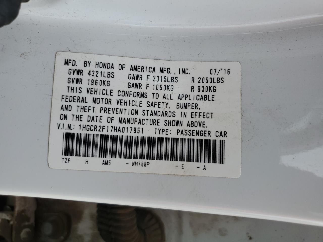 2017 Honda Accord - Image 12