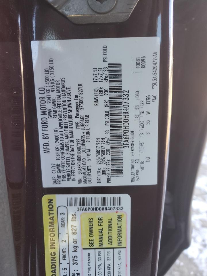 2017 Ford Fusion - Image 12
