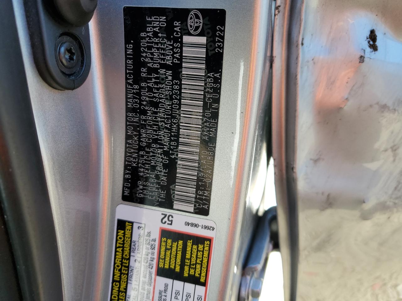 2018 Toyota Camry - Image 14