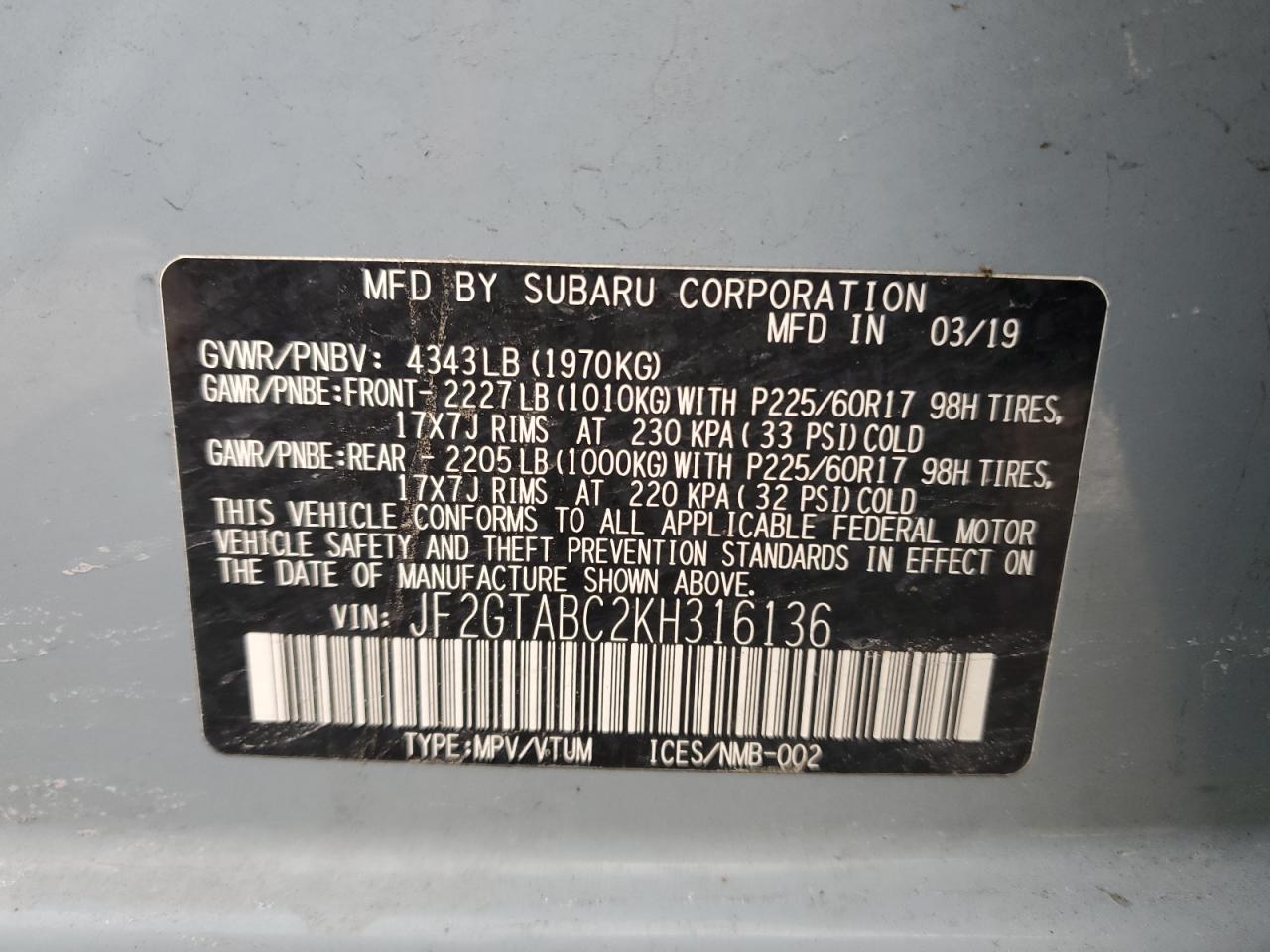 2019 Subaru XV - Image 16