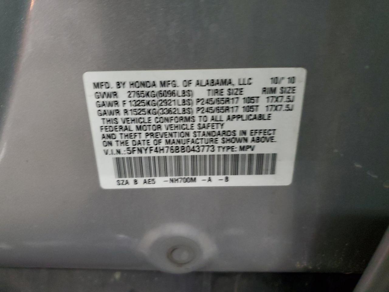 2011 Honda Pilot - Image 15