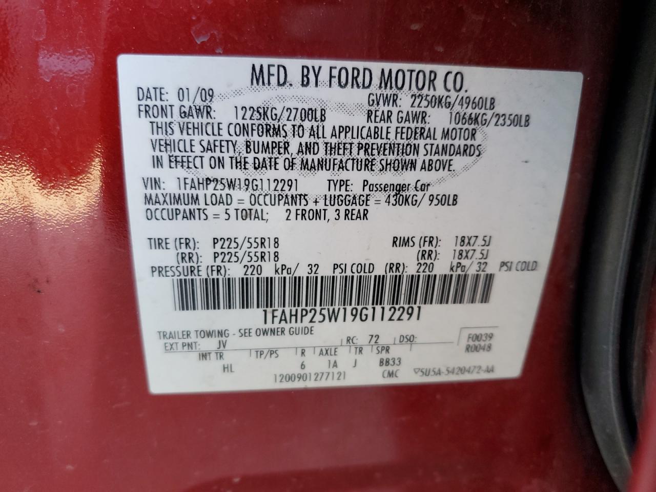 2009 Ford Taurus - Image 12