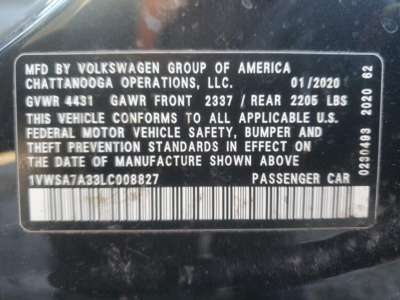 2020 Volkswagen Passat - Image 12