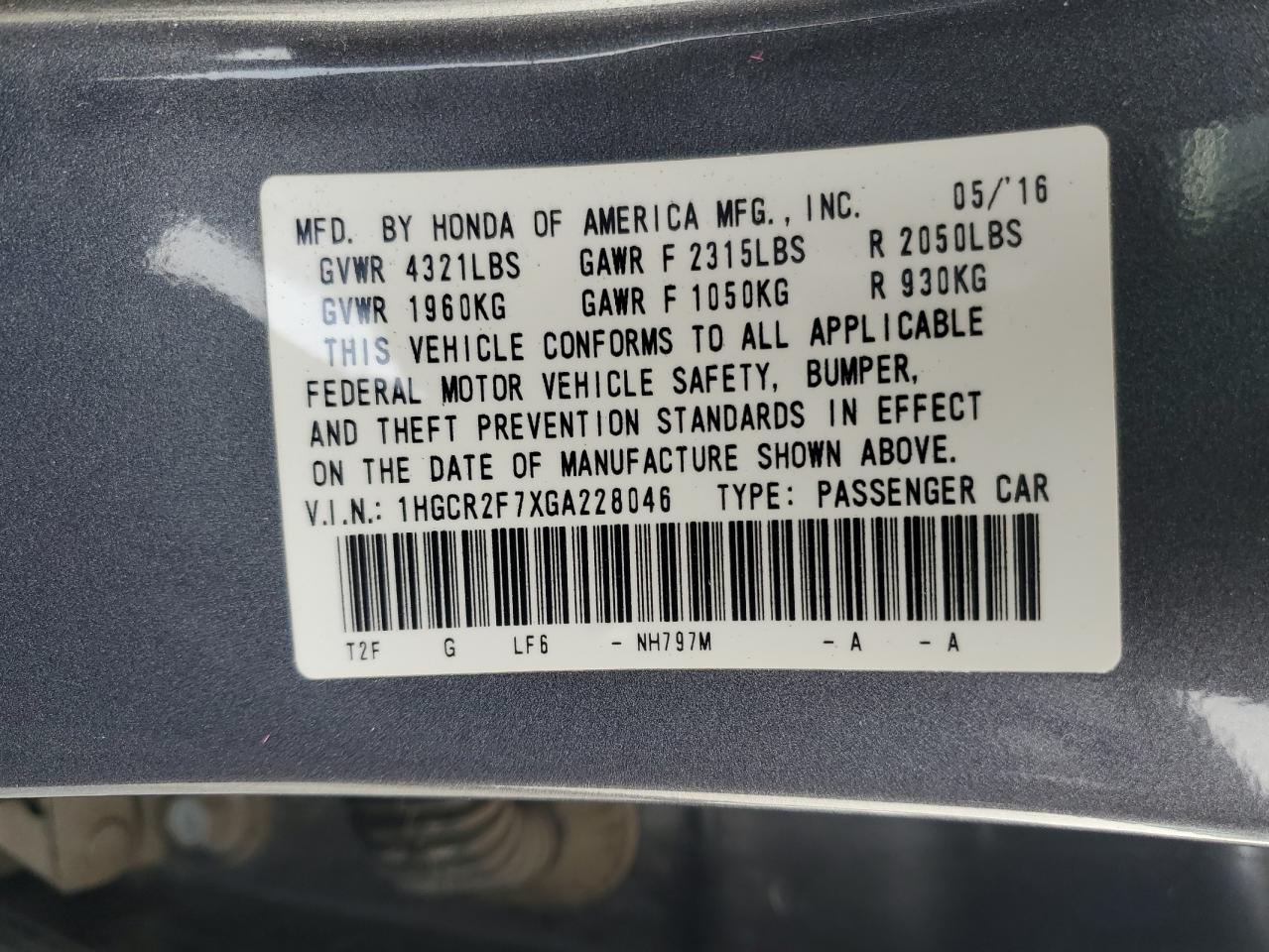 2016 Honda Accord - Image 12