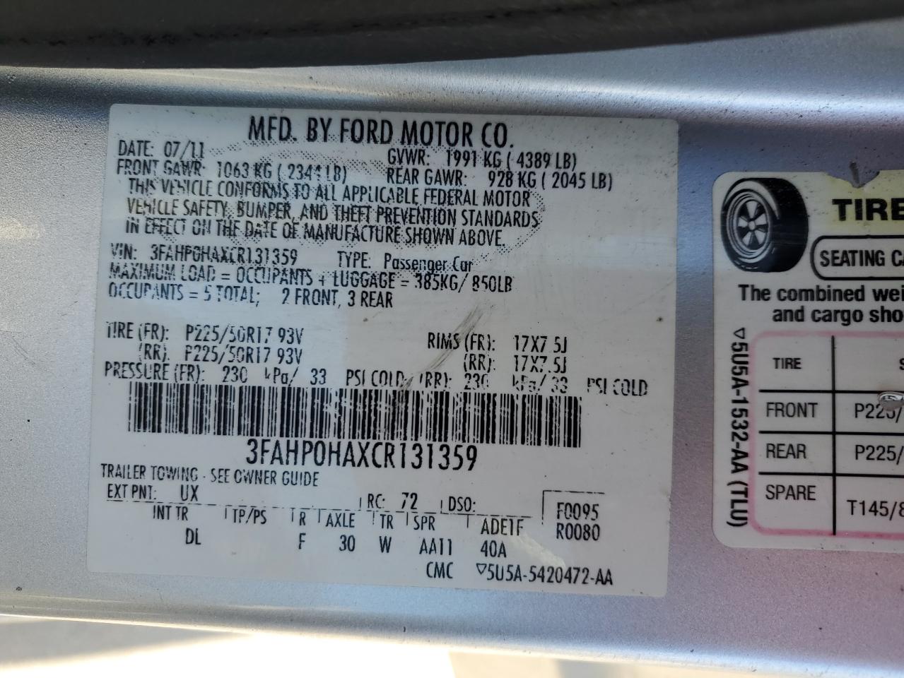 2012 Ford Fusion - Image 14
