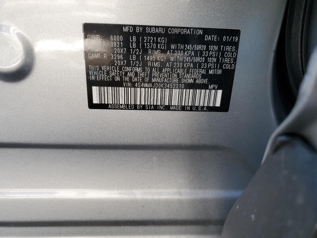 2019 Subaru Ascent - Image 13