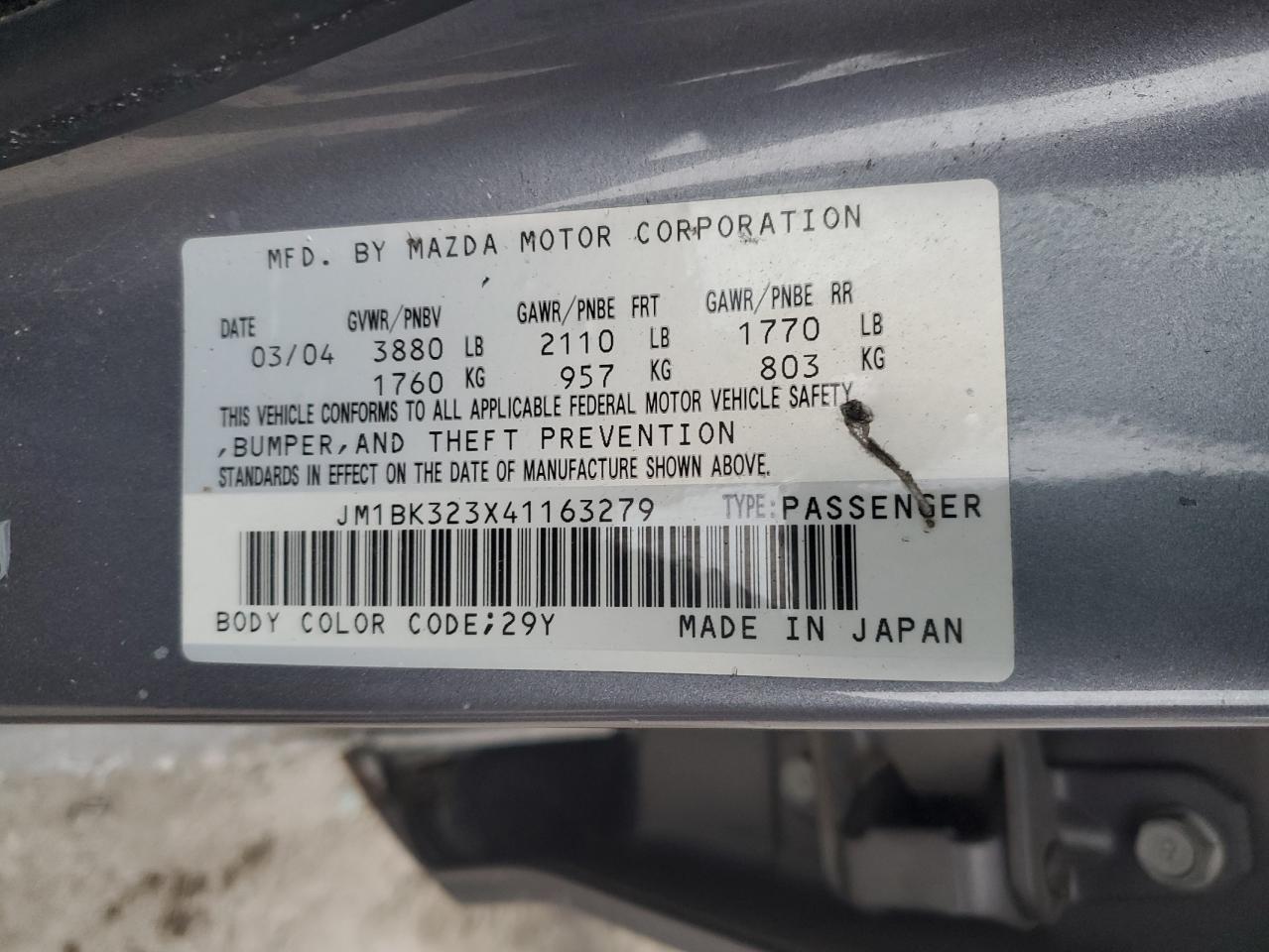 2004 Mazda 3 - Image 14