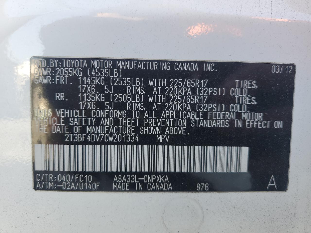 2012 Toyota RAV 4 - Image 13