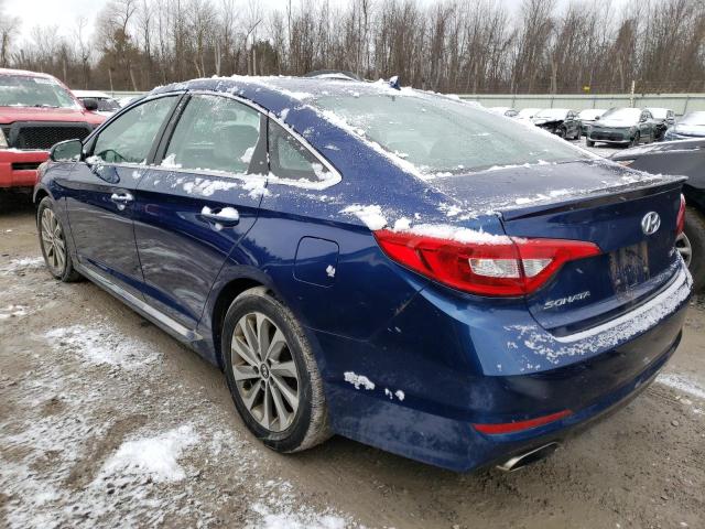  HYUNDAI SONATA 2017 Blue