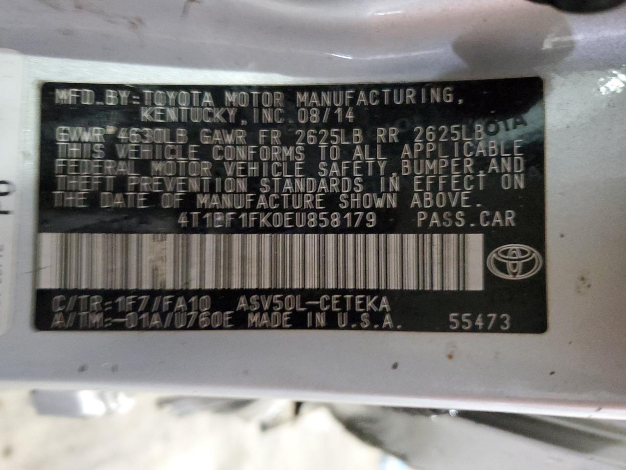 2014 Toyota Camry - Image 13