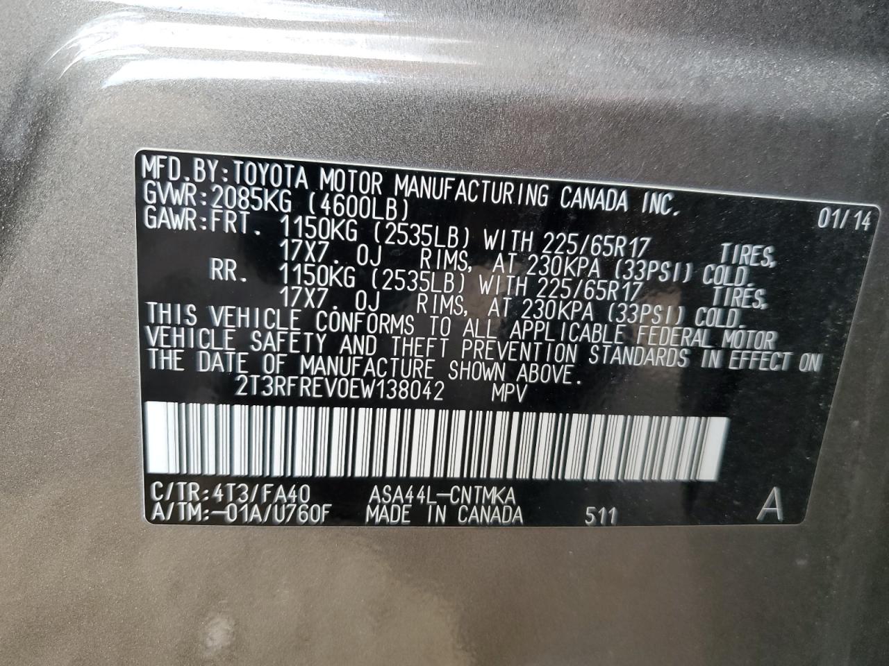 2014 Toyota RAV 4 - Image 13