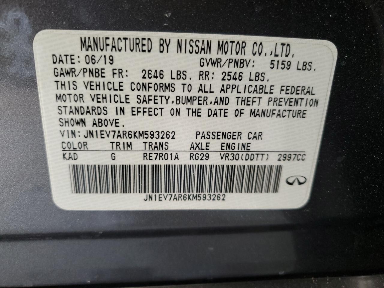 2019 Infiniti Q50 - Image 12