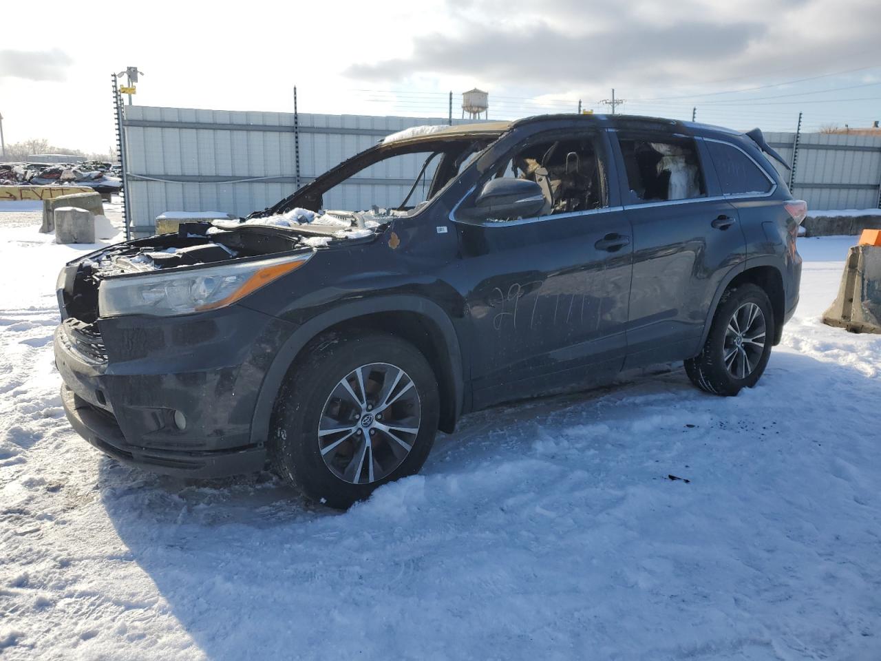 2016 Toyota Highlander Xle en Venta en Chicago Heights, IL - Burn - Interior
