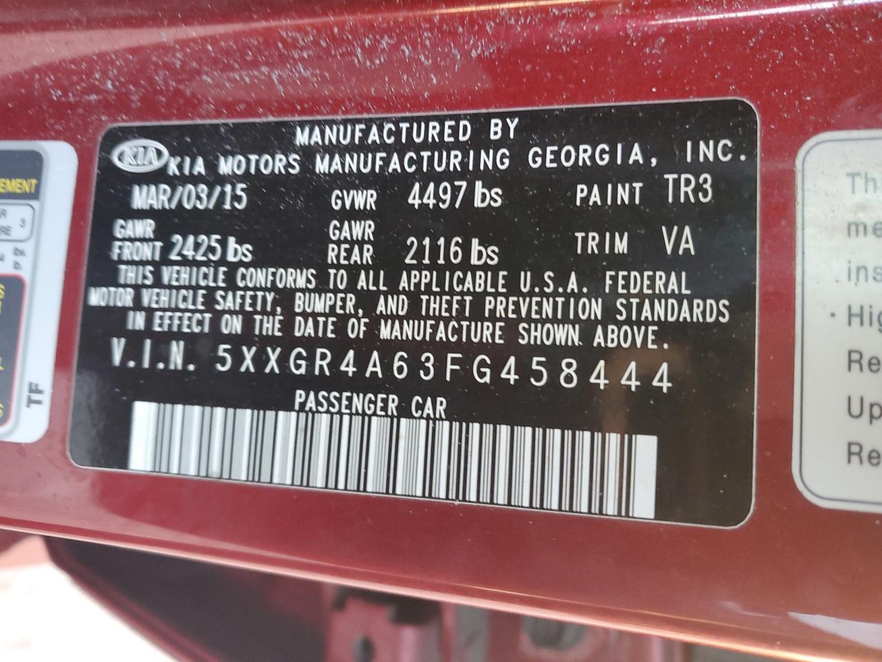 2015 Kia Optima - Image 14