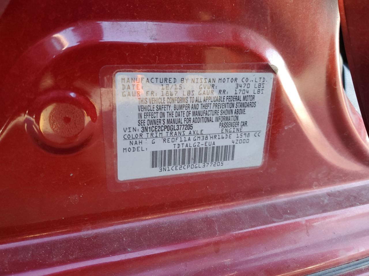 2016 Nissan Versa - Image 12