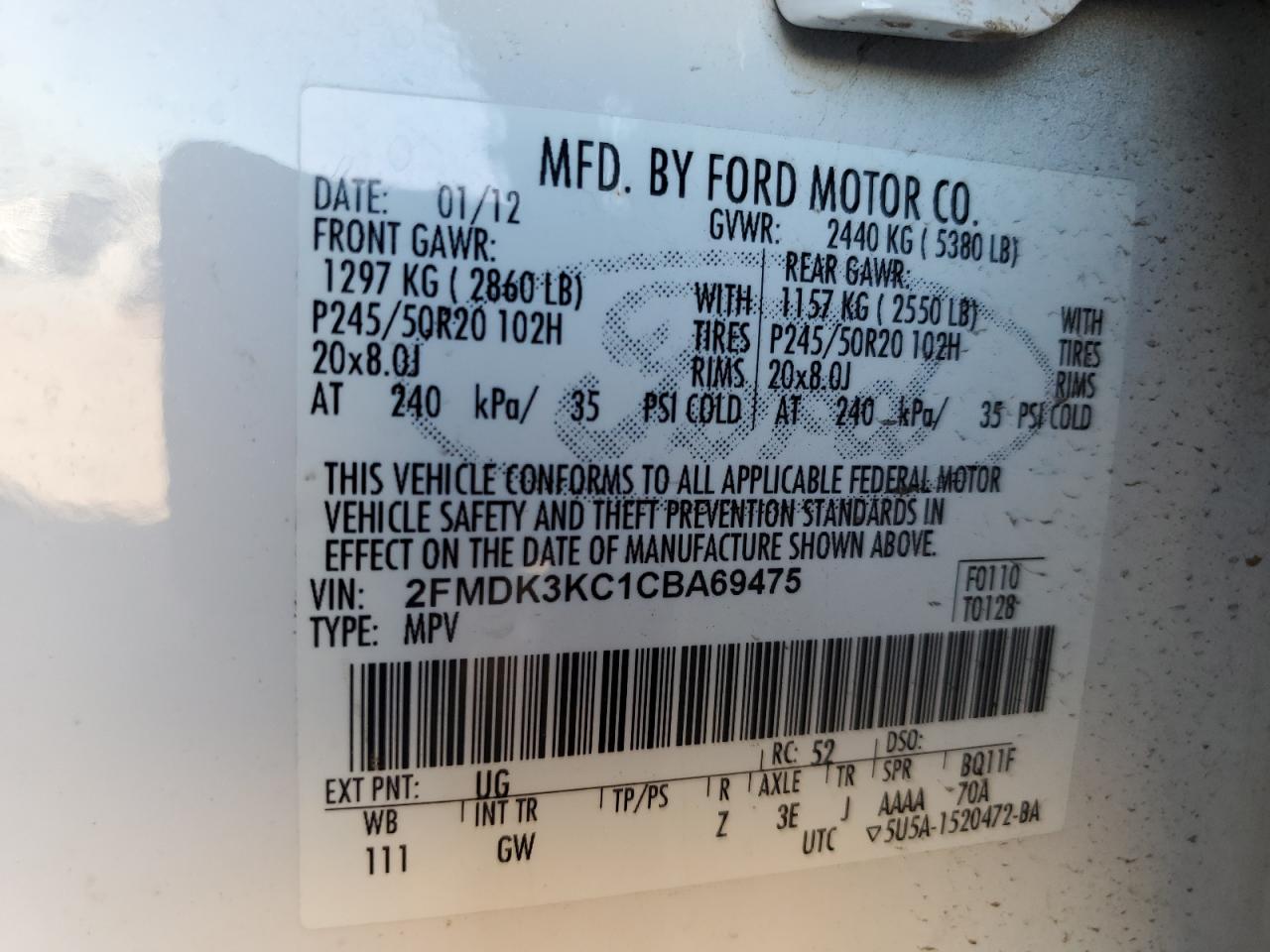 2012 Ford Edge - Image 15