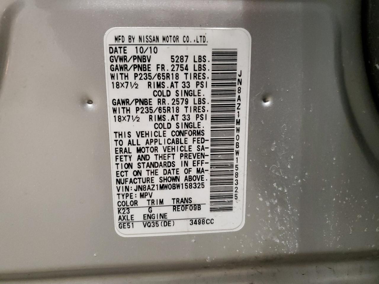 2011 Nissan Murano - Image 13