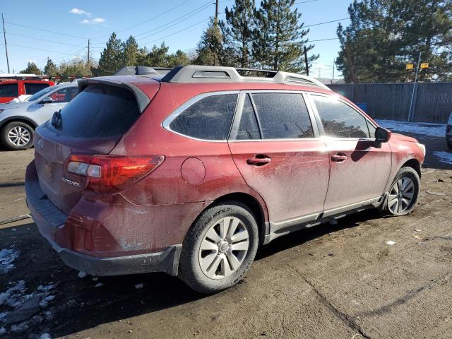  SUBARU OUTBACK 2016 Бордовый