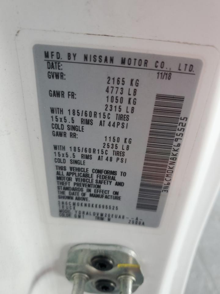 2019 Nissan Nv200 2.5S VIN: 3N6CM0KN8KK695525 Lot: 88135455