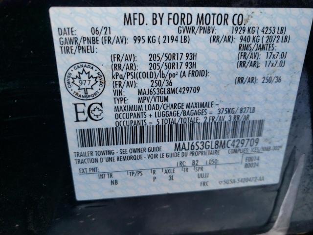 2021 FORD ECOSPORT SE  