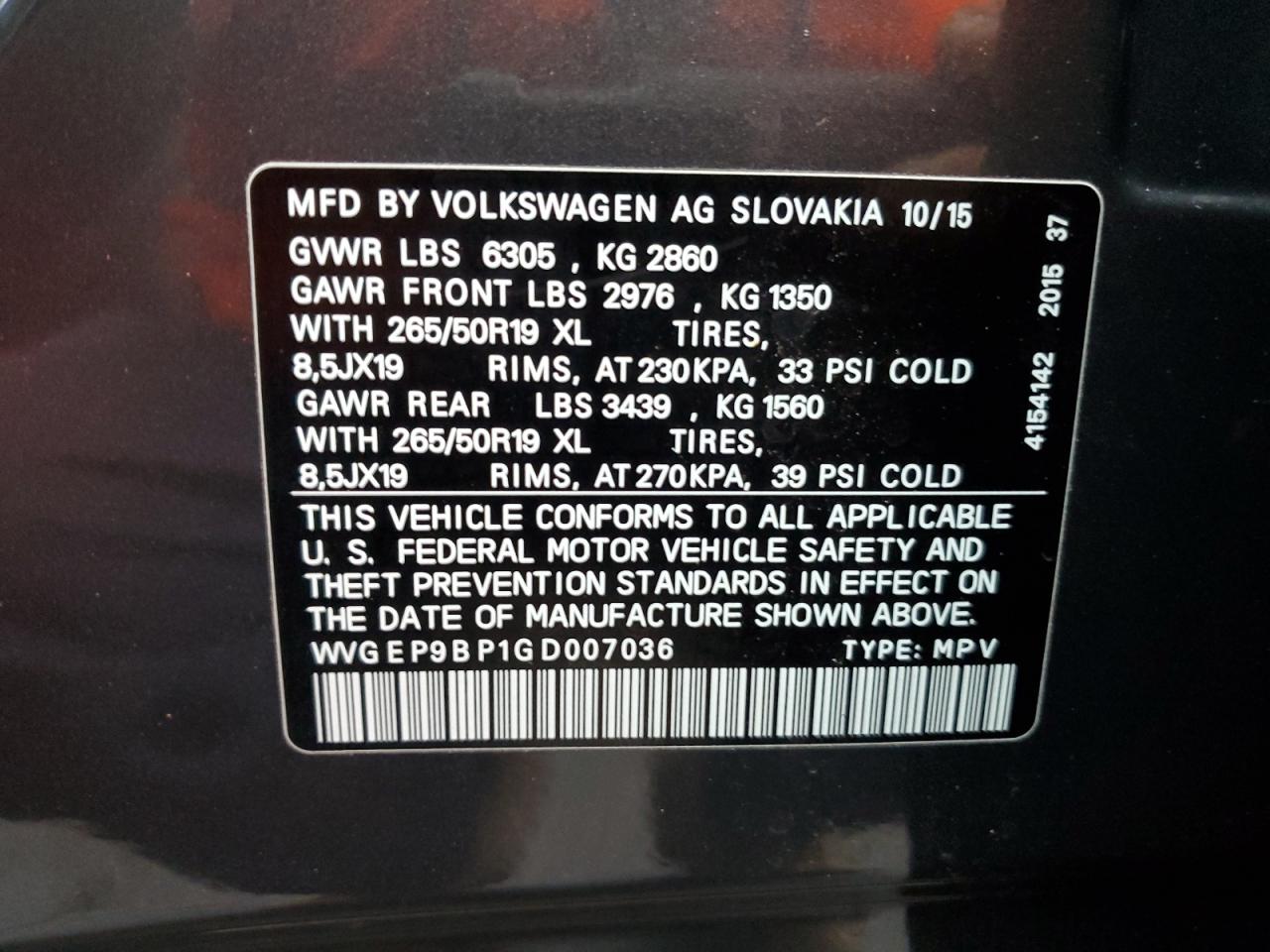 2016 Volkswagen Touareg - Image 14