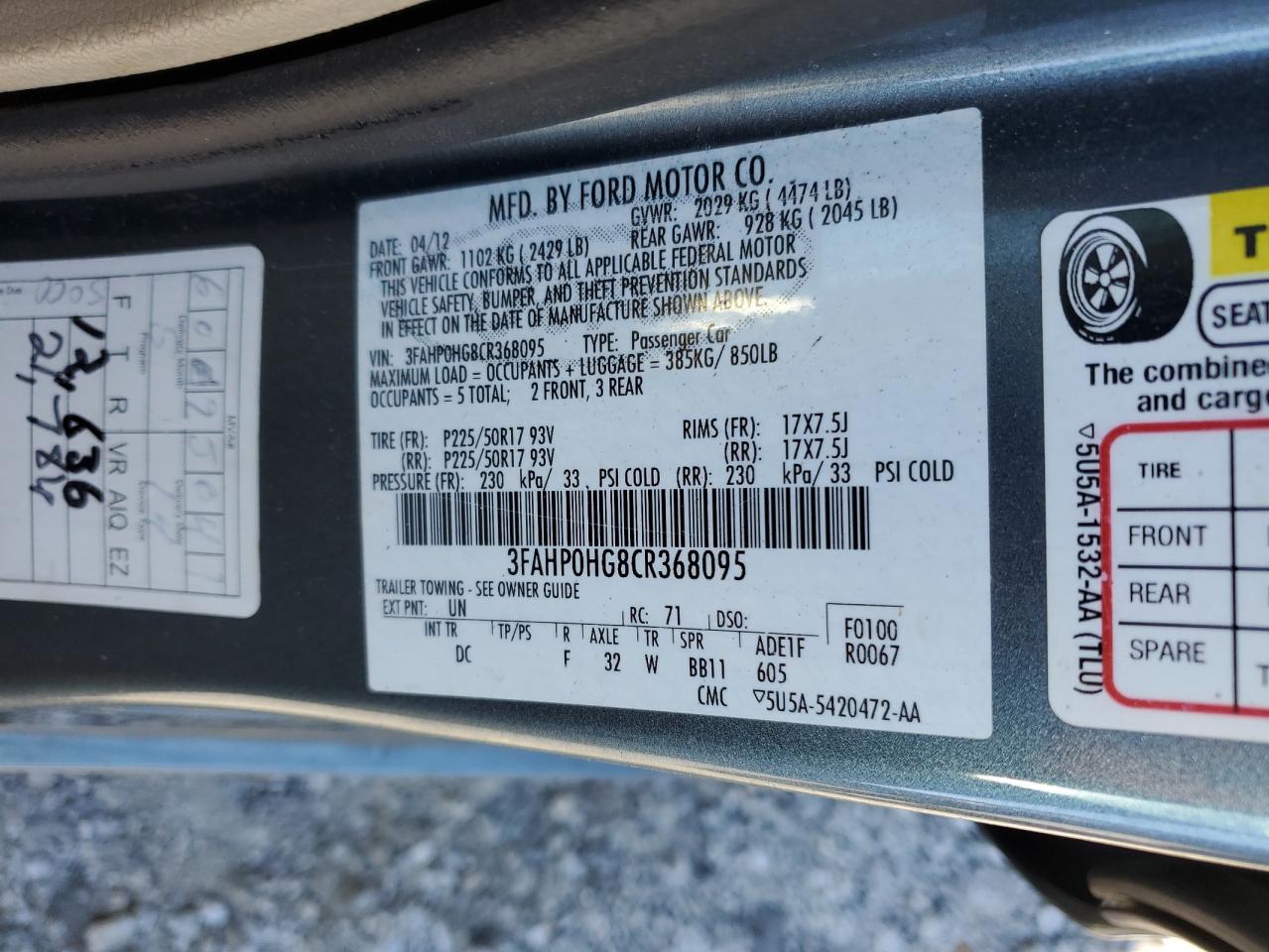 2012 Ford Fusion - Image 12