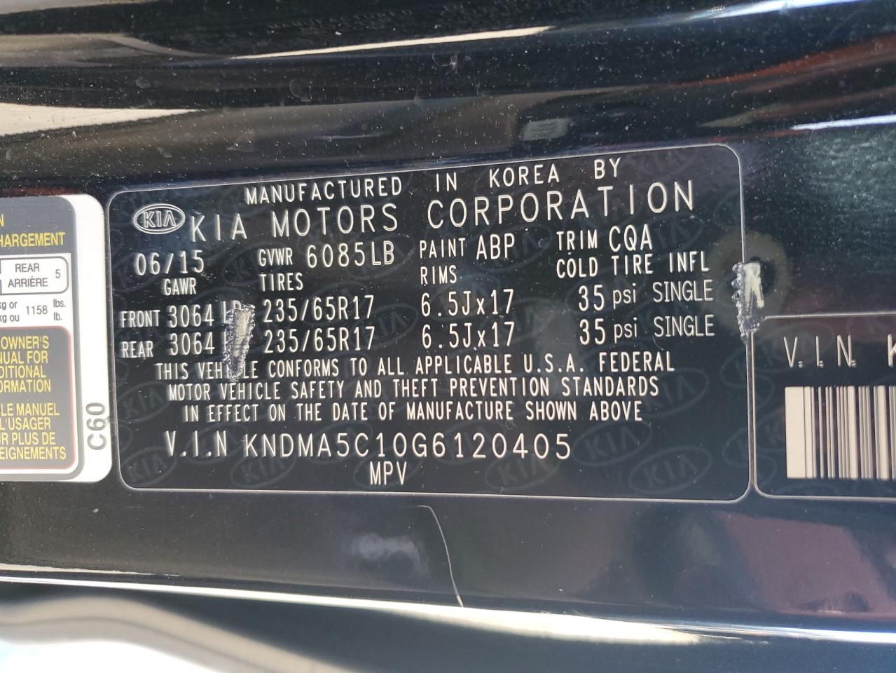 2016 Kia Sedona - Image 14