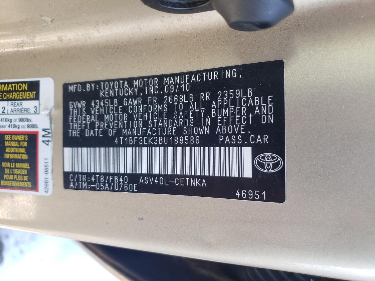 2011 Toyota Camry - Image 12
