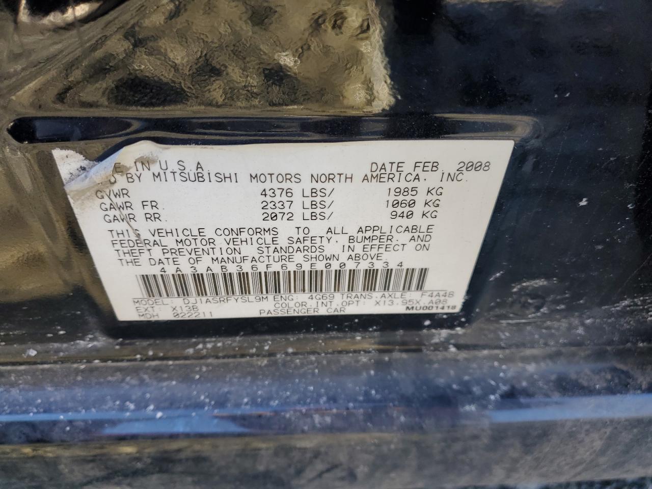 2009 Mitsubishi Galant - Image 12
