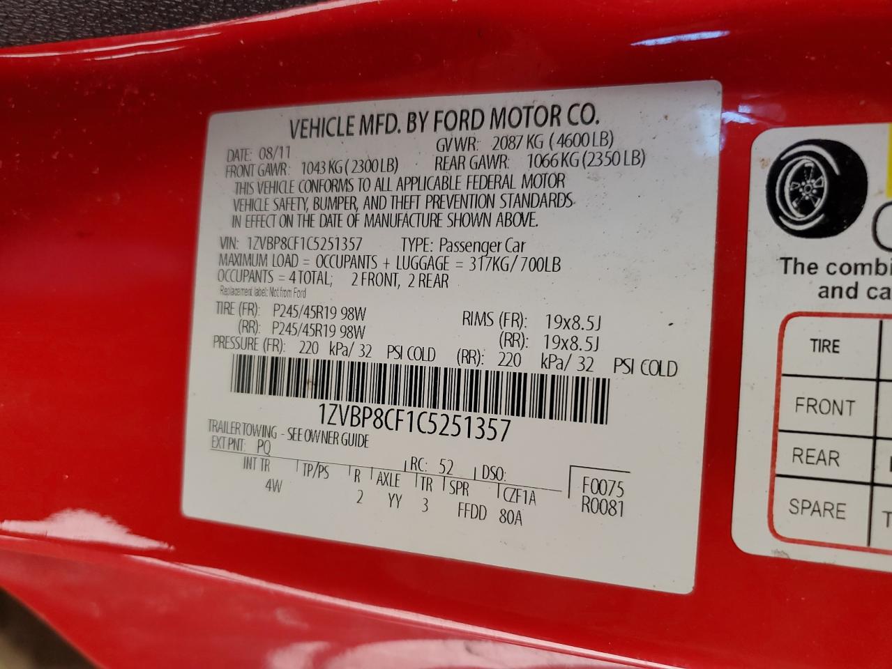 2012 Ford Mustang - Image 13