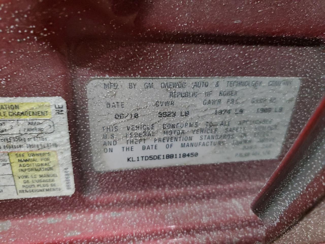 2011 Chevrolet Aveo - Image 12