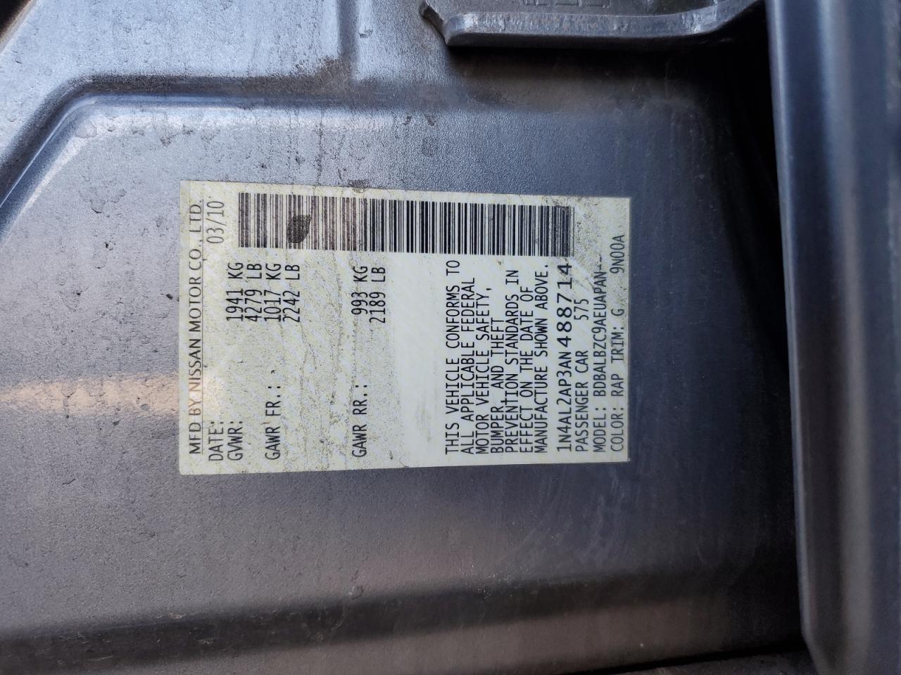 2010 Nissan Altima - Image 14