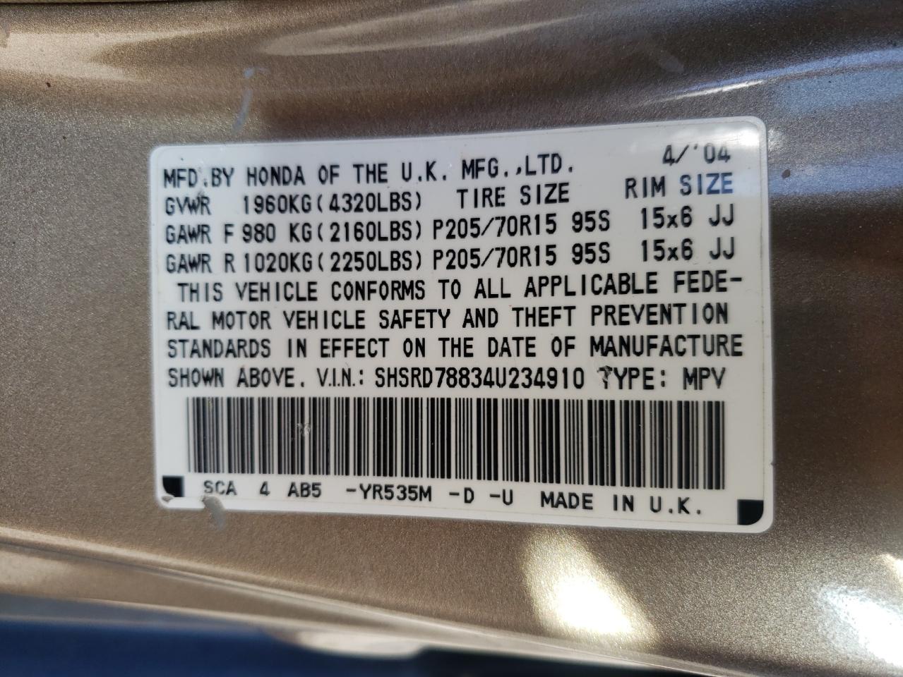 2004 Honda CR-V - Image 13