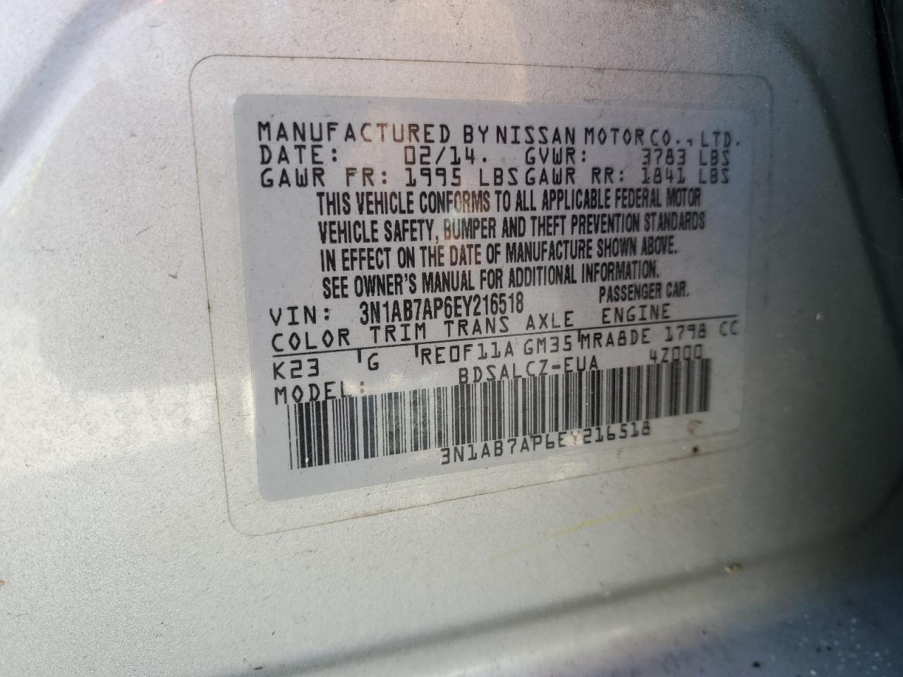 2014 Nissan Sentra - Image 15